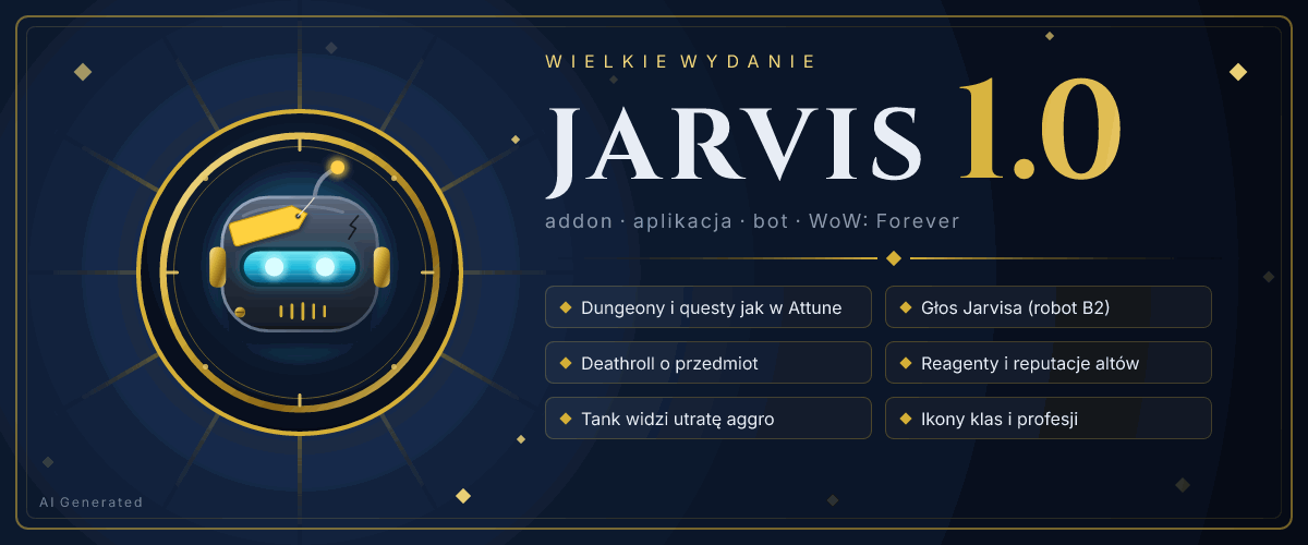 Animowany banner Jarvis 1.0 z najważniejszymi nowościami